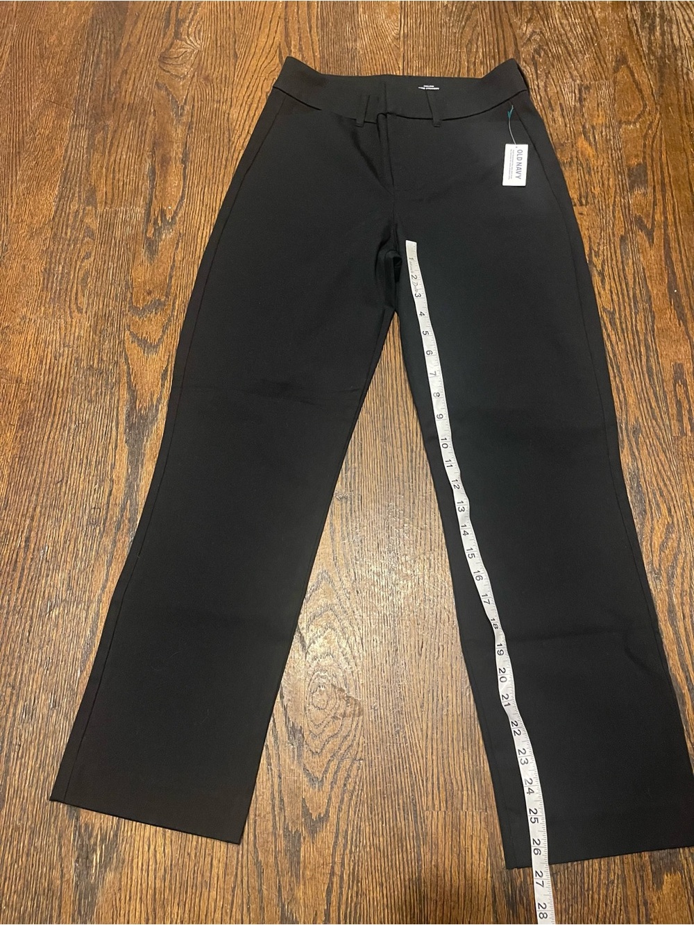 Old Navy women’s Black High-Rise Straight Pants size 4 NWT - Picture 9 of 11